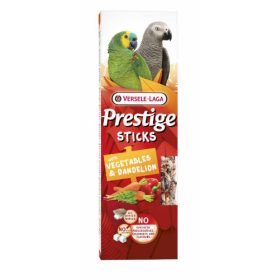   Versele Laga Prestige Sticks Dupla Rúd (zöldség, pitypang) - kiegészítő eleség nagypapagájok részére (2db/140g)