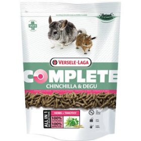   Versele-Laga Complete Chinchilla & Degu - Teljesértékű extrudált eleség csincsillák és deguk részére (500g)
