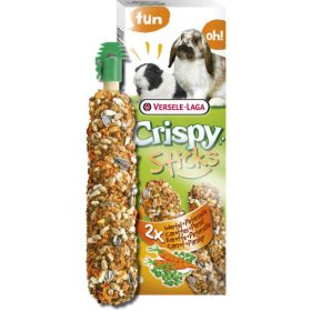   Versele-Laga Crispy Sticks Rabbits, Guinea Pigs Dupla rúd (répa,petrezselyem) - kiegészítő eleség nyulak és tengerimalacok részére (110g)