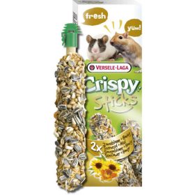   Versele-Laga Crispy Sticks Gerbils, Mice Dupla rúd (napraforgó,méz) - kiegészítő eleség futóegerek és egerek részére (110g)