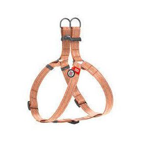   WAUDOG Re-Cotton Harness (M) - hám újrahasznosított pamutból (QR kódos, fényvisszaverő csíkkal,narancssárga ) kutyák részére (50-80cm/20mm)