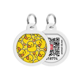   WAUDOG Smart ID QR - biléta (kacsás minta, QR kód) kisállatok részére (25mm)