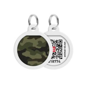   WAUDOG Smart ID QR - biléta (terepszínű minta, QR kód) kisállatok részére (25mm)