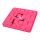 Waudog Silicone Lick Mat - tapadókorongos szőnyeg (szilikon,pink) kutyák és macskák részére (20.5x20.5x1.7cm)