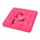Waudog Silicone Lick Mat - tapadókorongos szőnyeg (szilikon,pink) kutyák és macskák részére (20.5x20.5x1.7cm)