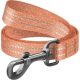 WAUDOG Re-cotton, Reflective Dog Leash (M) - póráz, újrahasznosított pamutból (narancssárga, fényvisszaverő csíkkal) kutyák részére (20mm/150cm)