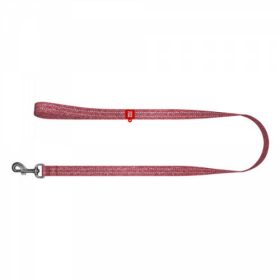   WAUDOG Re-cotton, Reflective Dog Leash (XXL) - póráz, újrahasznosított pamutból (piros, fényvisszaverő csíkkal) kutyák részére (25mm/150cm)