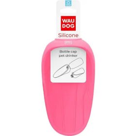   WAUDOG Silicone Bottle cup pet drinker - itató tál PET palackra (pink) kutyák részére (16,5x9cm)