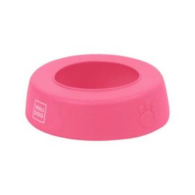   WAUDOG Silicone Bowl - kiömlés mentes, szilikon tál (pink) utazáshoz, sétához kutyák részére (750ml)