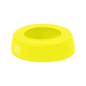   WAUDOG Silicone Bowl - kiömlés mentes, szilikon tál (sárga) utazáshoz, sétához kutyák részére (750ml)