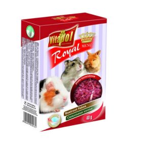   Vitapol Royal Menu - (cékla pehely) - kiegészítő eleség rágcsálóknak (40g)