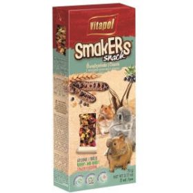   Vitapol Smakers rúd (szentjánoskenyér) - prémium duplarúd - rágcsálók és nyulak részére (90g)